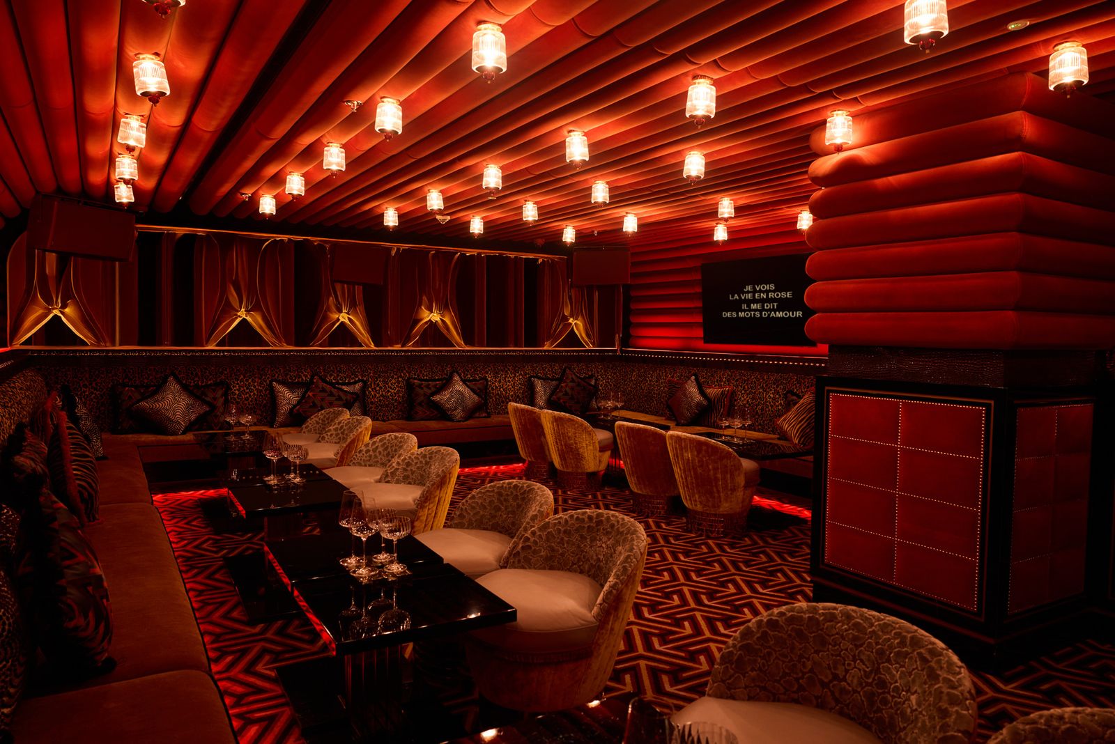 The karaoke room at Adaline Dubai